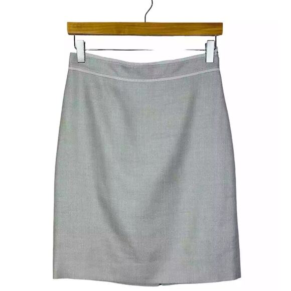 NWT Loro Piana Brooks Brothers $268 Silk Wool Linen Pencil Skirt 4 Luxury Chic - Picture 1 of 12